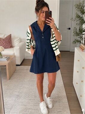All That Jazz Sleeveless Jean Dress
